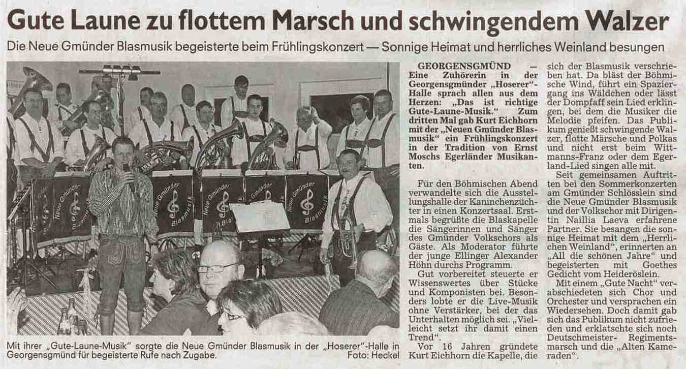 Konzertbericht
2011